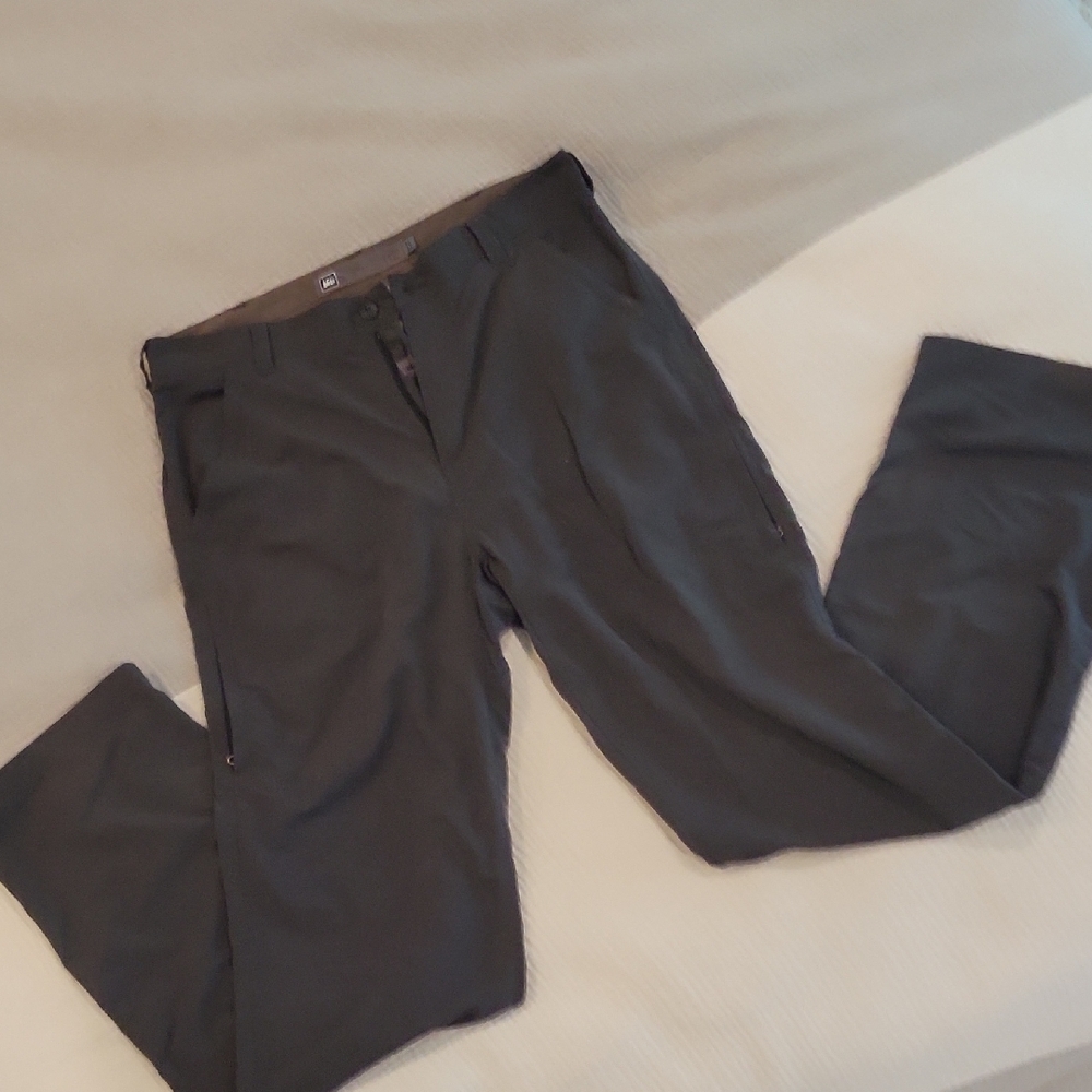 REI Charcoal Cargo Pants with Straight Leg Cut